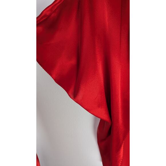 Vintage California Dynasty  80's Peinoir set Hollywood Glam embroidered lace VGC - Picture 7 of 16